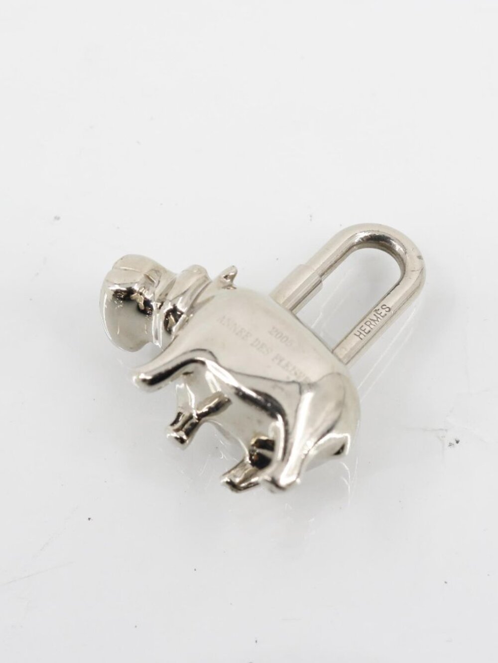 Hermes Hippopotamus Cadena Lock Charm